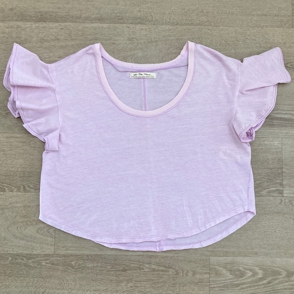 Free People Lavender Top Tee Float On Women’s XS NWT - Picture 9 of 9